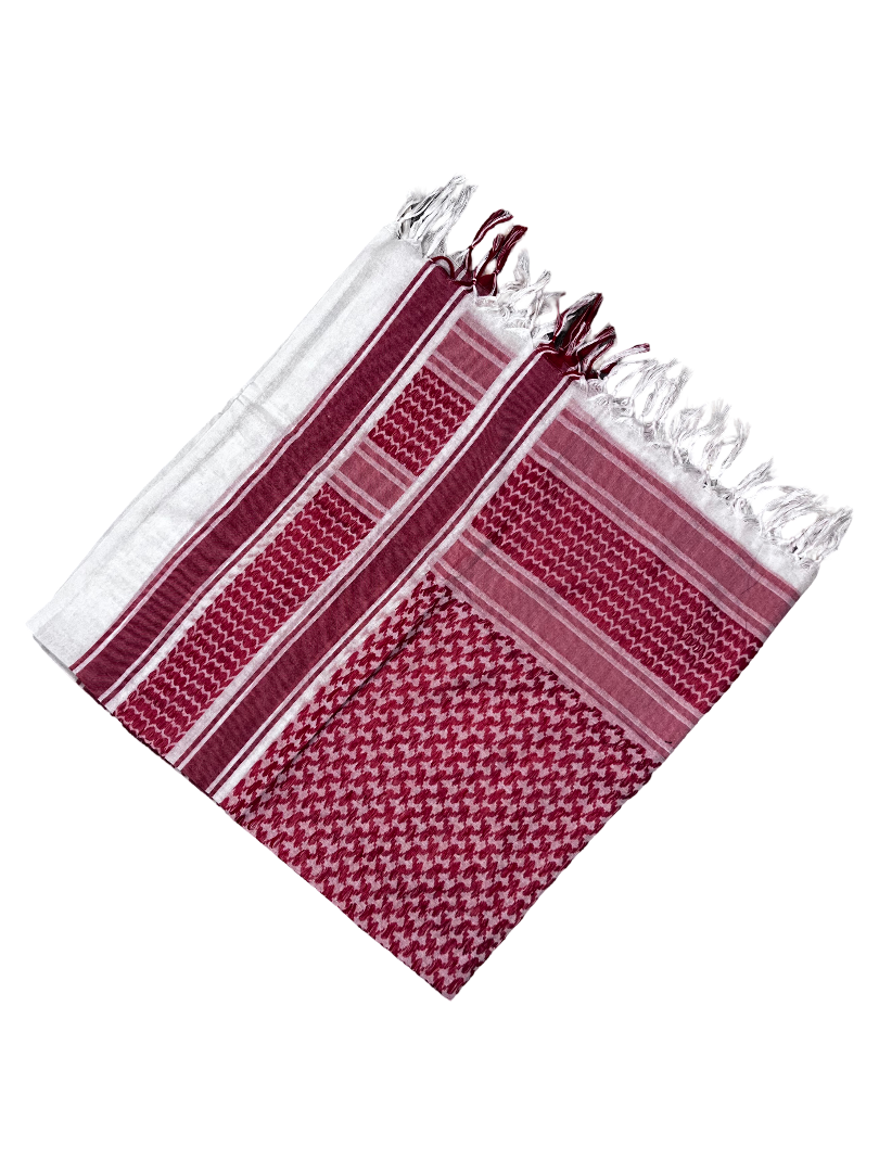 Classic Jordanian Red and White Keffiyeh