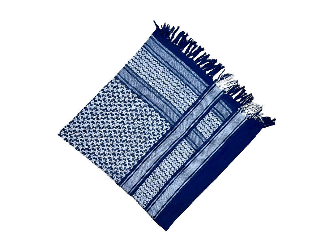 Blue and White Keffiyeh