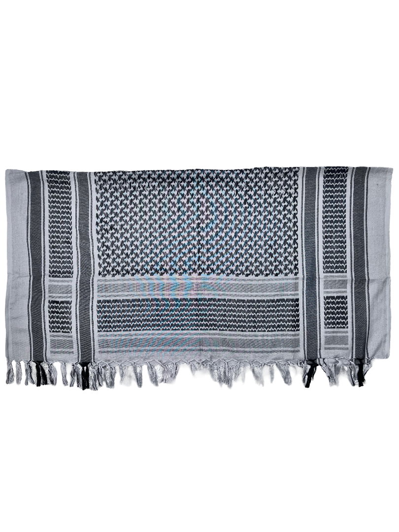 Gray and Black keffiyeh