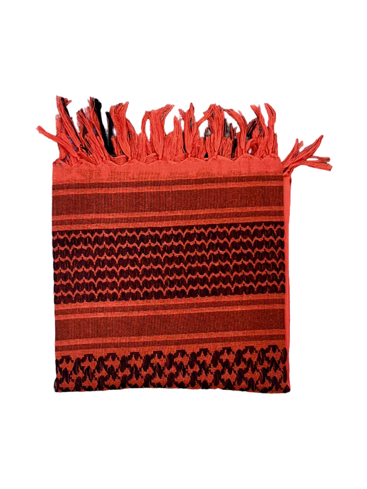 Orange and Black Keffiyeh