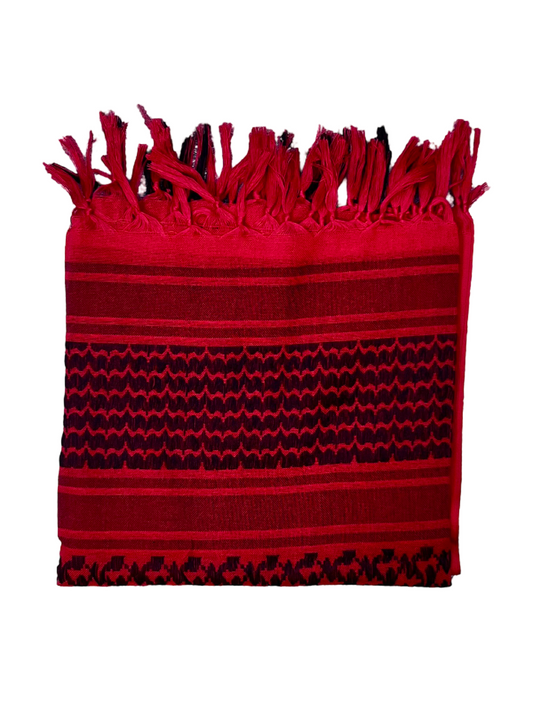 Red and Black Keffiyeh