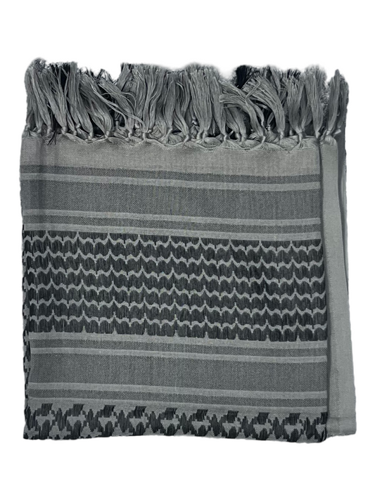 Light Gray and Black Keffiyeh