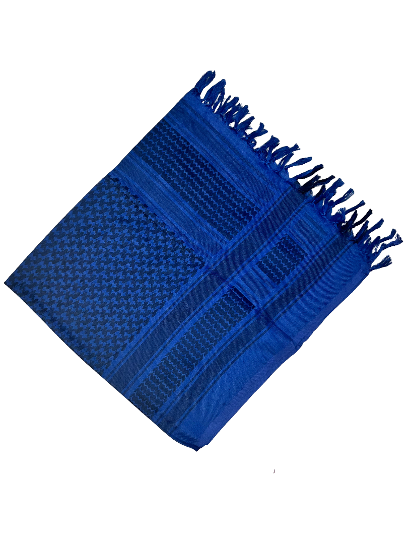 Daring Black and Blue Keffiyeh